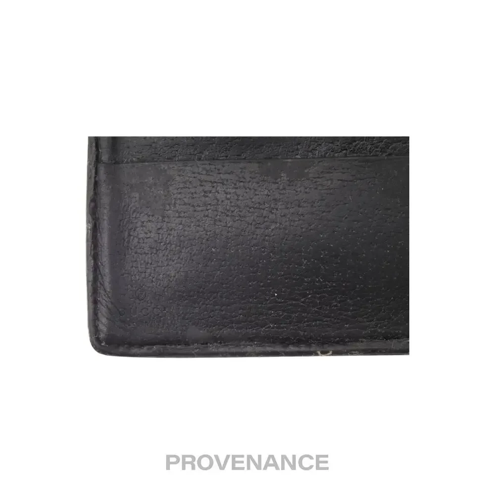 🔴 Gucci GG Marmont Bifold Wallet - Black Leather